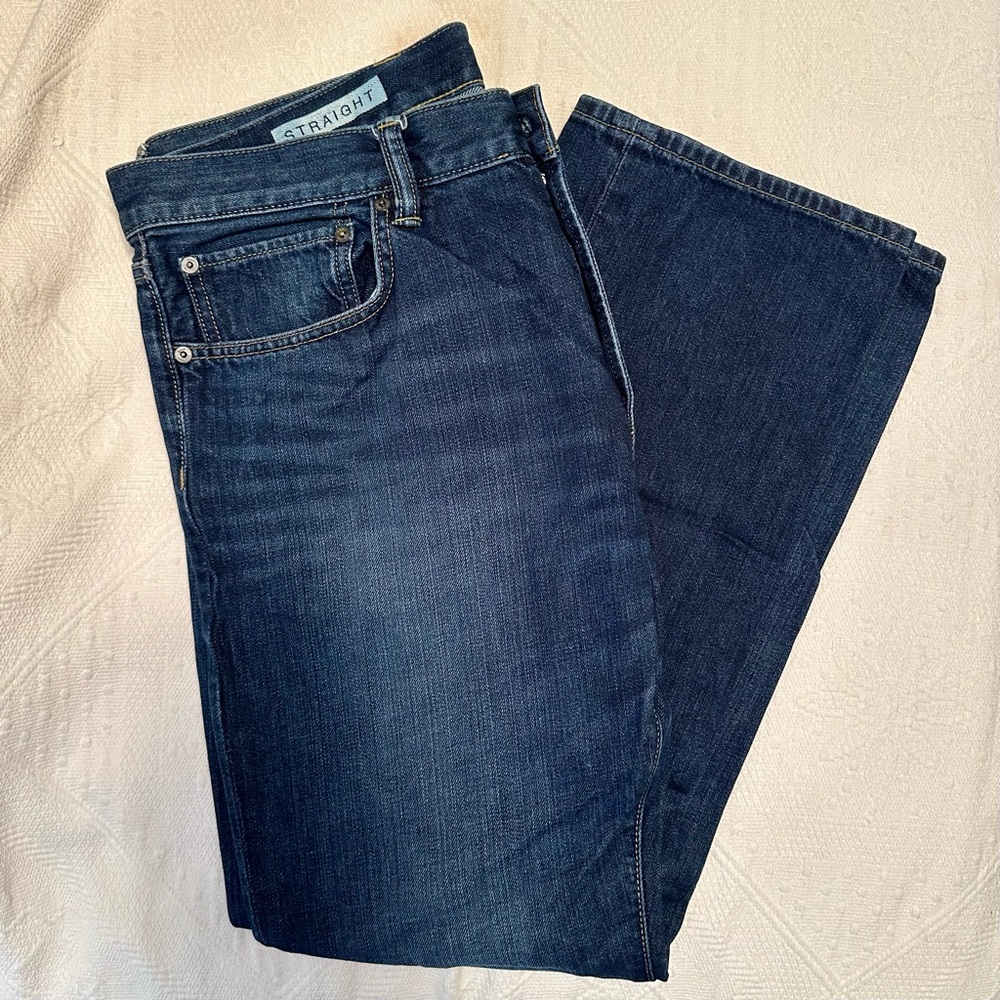 GAP 1969 Men’s Dark Wash Straight Cut Jeans 36x30 Like New!